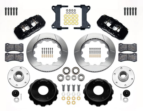 Wilwood - Kit de freno delantero grande AERO6 para Chevy/GMC C10 1963-1986 (buje de 6 x 5,50 y rotor de 2 piezas) para ejes CPP/Ridetech - Rotores de 14 pulgadas