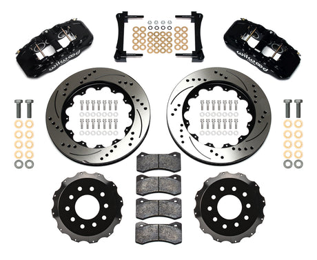 Wilwood - Kit de frenos delanteros grandes AERO6 para ejes DSE Chevy/GMC C10 1973-1986 - Rotores de 14,25 pulgadas
