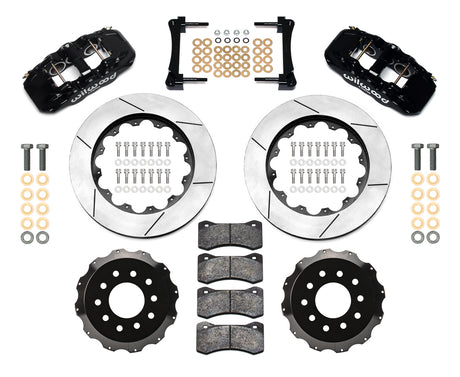 Wilwood - Kit de frenos delanteros grandes AERO6 para ejes DSE Chevy/GMC C10 1973-1986 - Rotores de 14,25 pulgadas