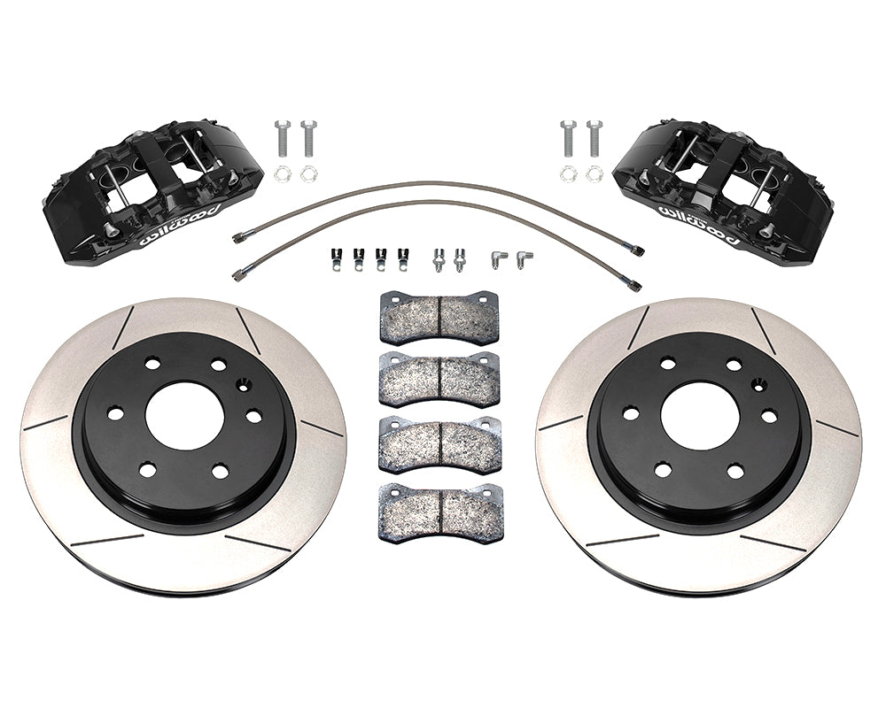 Wilwood - Kit de frenos delanteros grandes AERO6-DM para Chevy/GMC Silverado 1500 1999-2018 - Rotores de 13,36 pulgadas