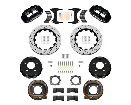 Wilwood - Kit de freno de estacionamiento trasero forjado Superlite 4R Big Brake para Chevy/GMC C1500-OBS 1988-1998 - Rotores de 12,88 pulgadas