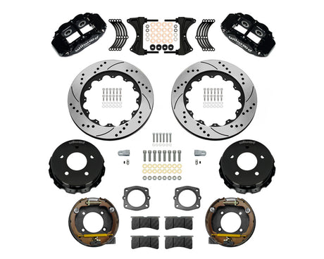 Wilwood - Kit de freno de estacionamiento trasero forjado Superlite 4R Big Brake para Chevy/GMC C1500-OBS 1988-1998 - Rotores de 14 pulgadas
