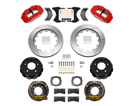 Wilwood - Kit de freno de estacionamiento trasero forjado Superlite 4R Big Brake para Chevy/GMC C1500-OBS 1988-1998 - Rotores de 14 pulgadas
