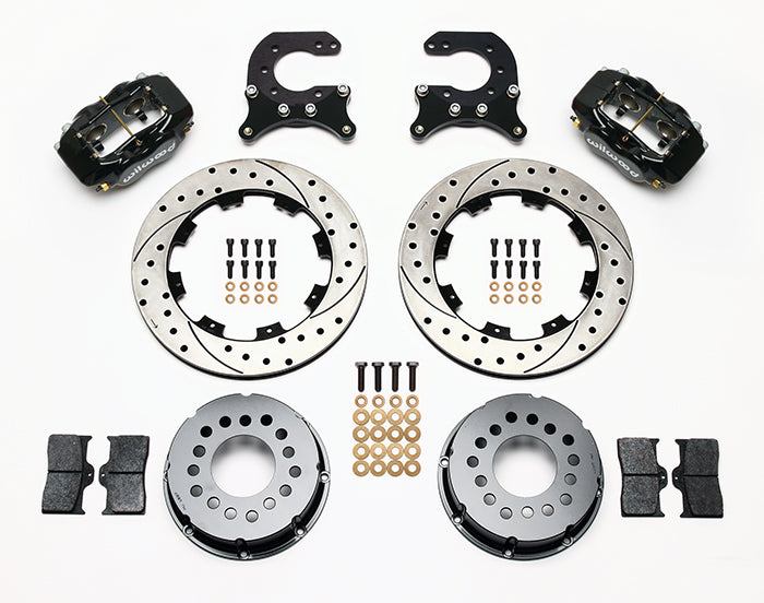 Wilwood - 10/12 Bolt - 2.91 Offset - Forged Dynalite Pro Series Rear Brake Kit - 12.19 Inch - Rear Caliper Mounting