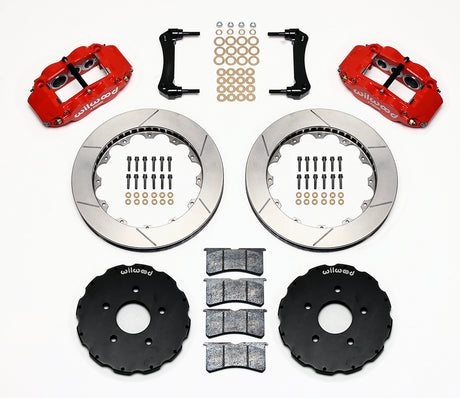 Wilwood - 1964–1981 A/F/X-Body, 1963–1982 Corvette, 1964–1970 Mustang | Ridetech, Art Morrison, Detroit Speed - Forged Narrow Superlite 6R Big Brake Front Brake Kit (Hat) - 13.06 Inch