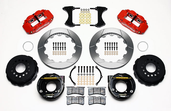 Wilwood - 10/12 Bolt - 2.81 Offset - Forged Narrow Superlite 4R Big Brake Rear Parking Brake Kit - 12.88 Inch - Rear Caliper Mounting