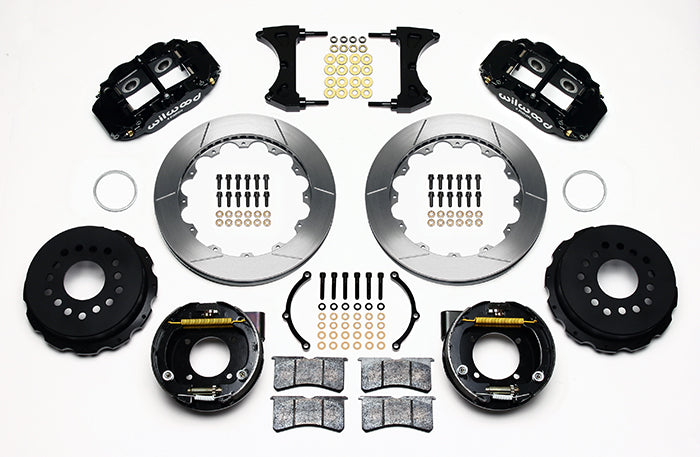 Wilwood - 10/12 Bolt - 2.81 Offset - Forged Narrow Superlite 4R Big Brake Rear Parking Brake Kit - 12.88 Inch - Rear Caliper Mounting