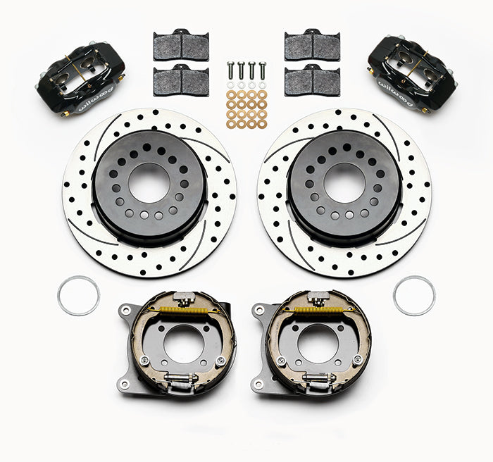 Wilwood - 10/12 Bolt - 2.75 - 2.81 Offset -  Forged Dynalite Rear Parking Brake Kit - 12.19 Inch - Staggered Caliper Mounting