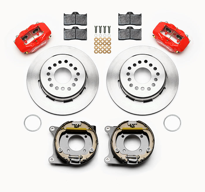 Wilwood - 10/12 Bolt - 2.75 - 2.81 Offset -  Forged Dynalite Rear Parking Brake Kit - 12.19 Inch - Staggered Caliper Mounting