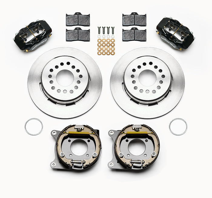 Wilwood - 10/12 Bolt - 2.75 - 2.81 Offset -  Forged Dynalite Rear Parking Brake Kit - 12.19 Inch - Staggered Caliper Mounting