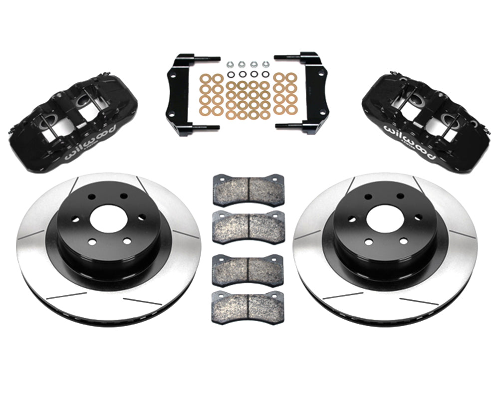 Wilwood - Kit de frenos traseros grandes AERO4 para Chevy/GMC Silverado 1500 1999-2018 - Rotores de 14,25 pulgadas