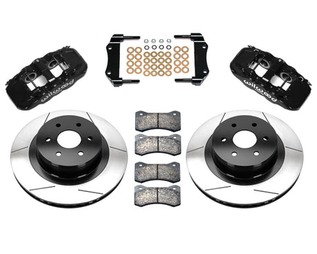 Wilwood - Kit de frenos traseros grandes AERO4 para Chevy/GMC Silverado 1500 1999-2018 - Rotores de 14,25 pulgadas