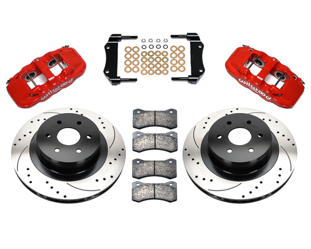 Wilwood - Kit de frenos traseros grandes AERO4 para Chevy/GMC Silverado 1500 1999-2018 - Rotores de 14,25 pulgadas