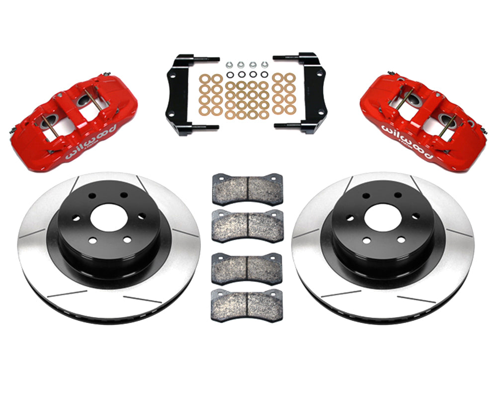 Wilwood - Kit de frenos traseros grandes AERO4 para Chevy/GMC Silverado 1500 1999-2018 - Rotores de 14,25 pulgadas