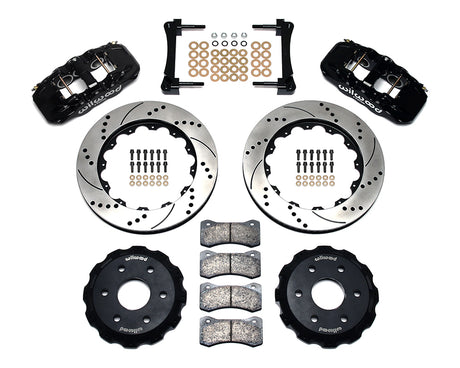 Wilwood - Kit de frenos delanteros grandes AERO6 para Chevy/GMC Silverado 1500 1999-2018 - Rotores de 14,25 pulgadas