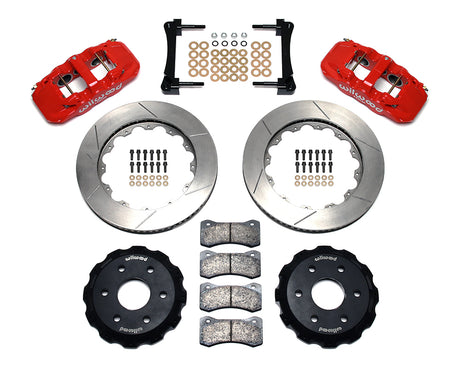 Wilwood - Kit de frenos delanteros grandes AERO6 para Chevy/GMC Silverado 1500 1999-2018 - Rotores de 14,25 pulgadas