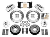 Wilwood - 64–72 GM A-Body | 67–69 GM F-Body | 64–82 Corvette | With Ridetech Spindles - Forged Narrow Superlite 6R Big Brake Front Brake Kit (Hub) - 12.88 Inch
