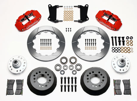 Wilwood - 64–72 GM A-Body | 67–69 GM F-Body | 64–82 Corvette | With Ridetech Spindles - Forged Narrow Superlite 6R Big Brake Front Brake Kit (Hub) - 12.88 Inch