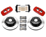 Wilwood - Kit de freno trasero grande AERO4 para Chevy/GMC Silverado 1500 2001-2007 (pinza trasera OE de 2 pistones) - Rotores de 14,25 pulgadas