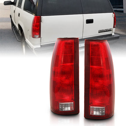 ANZO 1988-1999 Chevy C1500 Taillight Red/Clear Lens w/ Circuit Board (OE Replacement)
