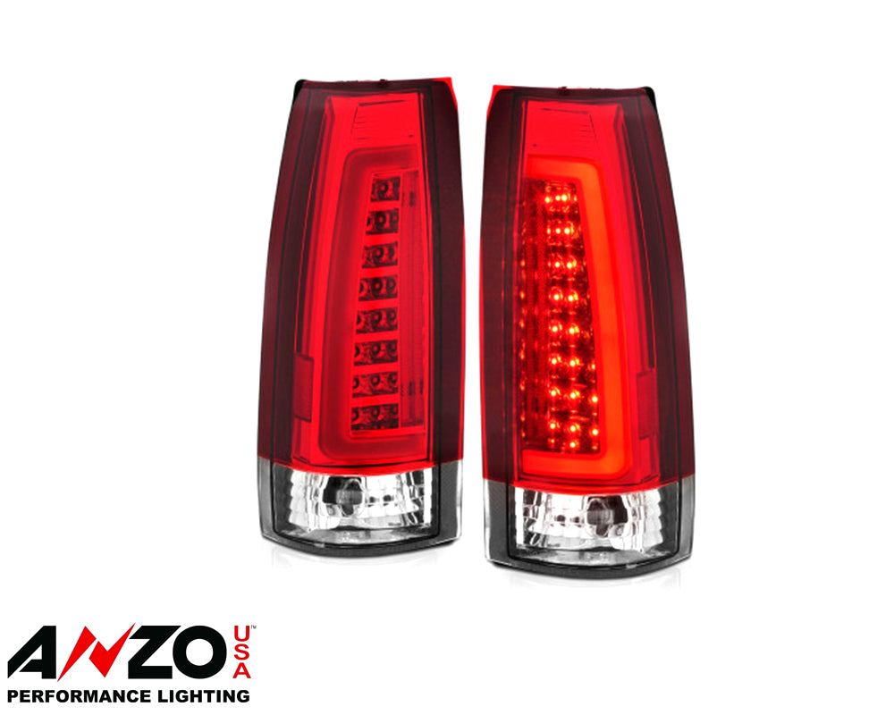 ANZO 1988-1999 C/K1500 LED Taillights Chrome