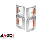 ANZO 1994-1998 Chevrolet Blazer Corner Lights Clear Lens w/ Amber Reflector