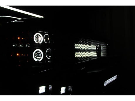 Spyder 07-13 シボレー シルバラード 1500 プロジェクター ヘッドライト LED ヘイロー CCFL - ブラック