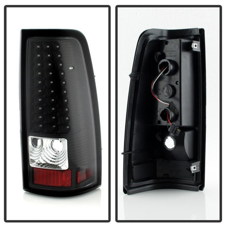 Luces traseras LED Spyder Xtune 99-02 Chevy Silverado 1500 | 99-06 GMC Sierra 1500 - Negras (no se adaptan a los laterales)