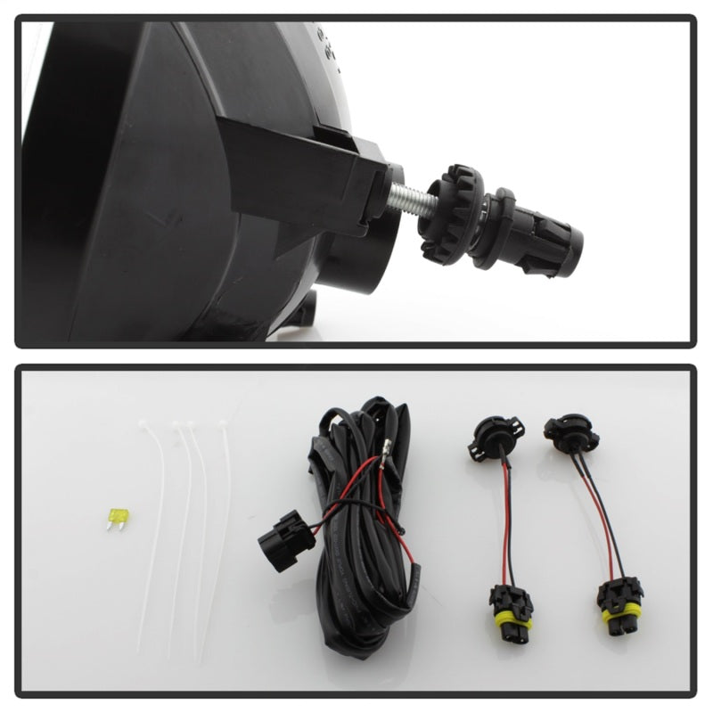 Luces antiniebla transparentes OEM con interruptor OEM para GMC Sierra 1500, 2500 HD y 3500 HD Spyder 07-13