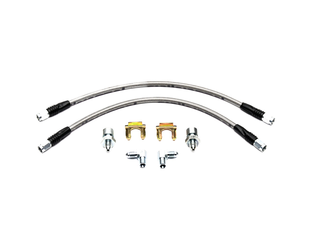 Wilwood - Kit de línea de freno para Chevy/GMC C10/C15 de 14 pulgadas, 3/8-24 a 90 grados