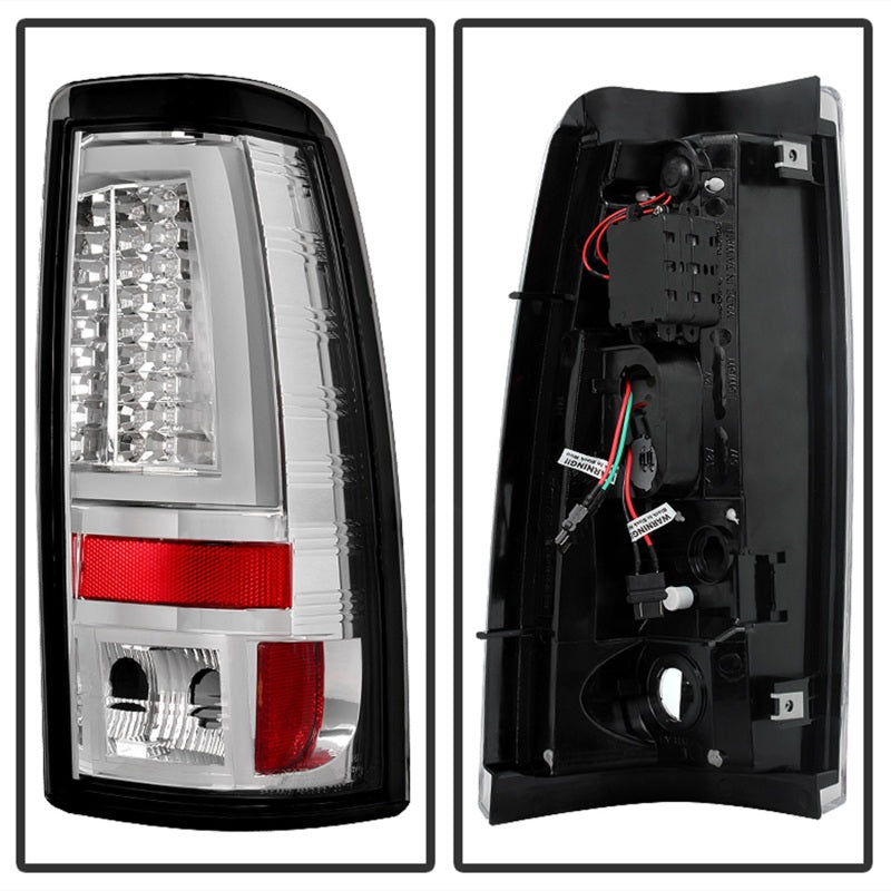 Spyder Chevy Silverado 1500/2500 03-06 Version 2 LED Tail Lights - Chrome (Does Not Fit Stepside)
