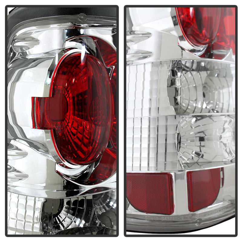 Spyder 99-02 Chevy Silverado 1500 | 99-06 GMC Sierra 1500 Euro Style Tail Lights - Chrome (Does Not Fit Stepside)