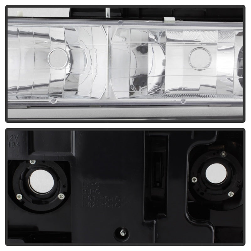 Spyder Xtune 94-98 Chevy/GMC C/K Series 1500/2500 Headlights w/ Parking Lights - Chrome