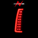 Par de luces traseras LED ANZO 1988-1999 C/K1500 con carcasa negra y lente ahumada 
