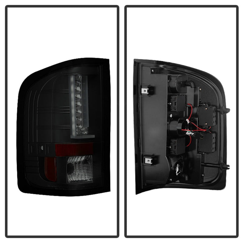 Spyder 07-13 Chevy/GMC Silverado/Sierra Version 2 LED Tail Light - Black Smoke