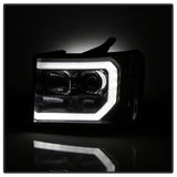 Faros delanteros con proyector LED DRL Spyder 07-13 GMC Sierra 1500 V2 - Ahumado