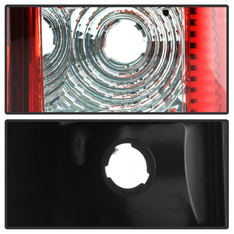 Luces traseras LED Spyder Xtune 99-02 Chevy Silverado 1500 | 99-06 GMC Sierra 1500 versión 3 - Rojo transparente (no se adapta a los laterales)