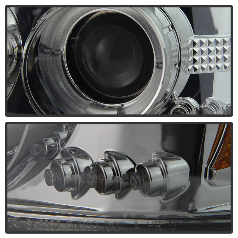 Spyder 99-06 GMC Sierra 1500/2500/3500 Projector Headlights LED Halo - Smoke