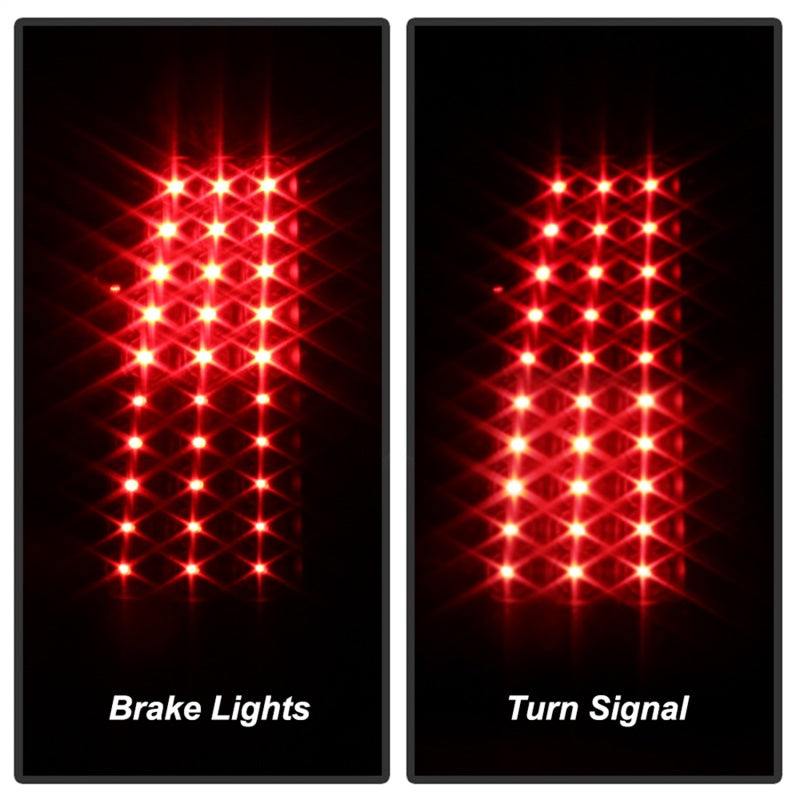 Luces traseras LED Spyder Xtune 99-02 Chevy Silverado 1500 | 99-06 GMC Sierra 1500 - Negras (no se adaptan a los laterales)
