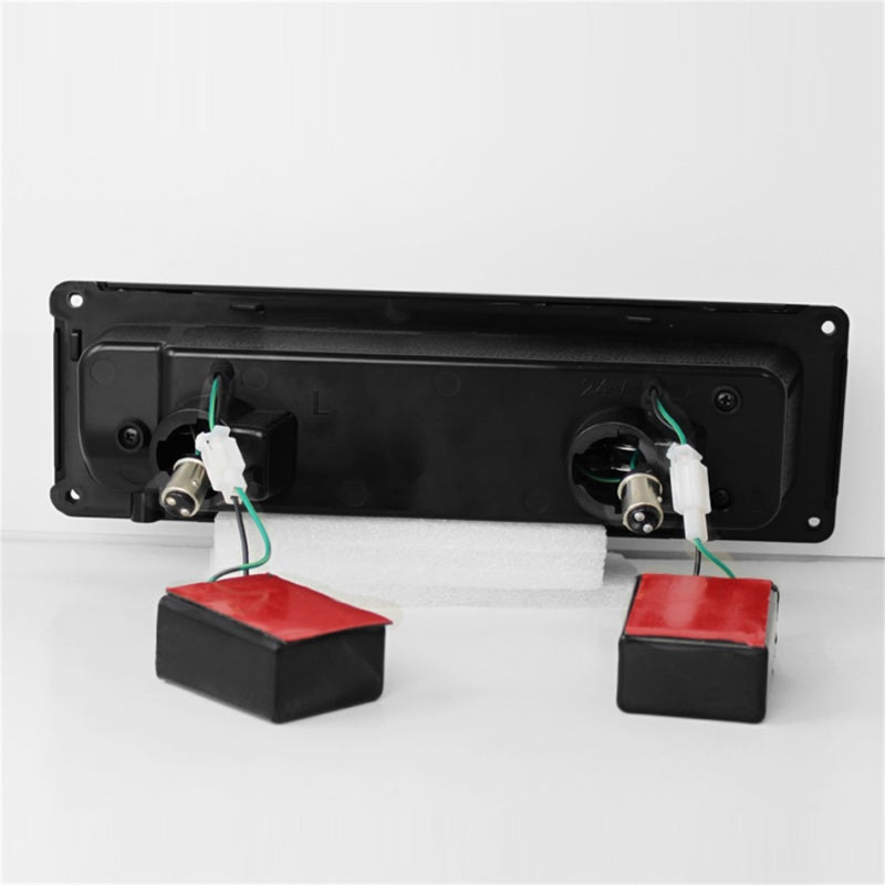 Faros delanteros Spyder Xtune 88-98 Chevy/GMC C/K Series 1500/2500 con luces de estacionamiento LED - Ahumado