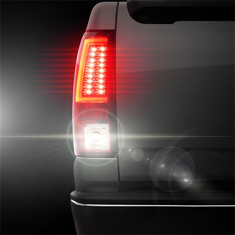Luces traseras LED Spyder Chevy Silverado 1500/2500 03-06 versión 2 - Rojo transparente (no se adapta a Stepside)