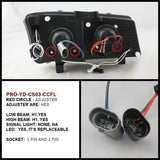 Spyder Chevy Silverado 1500 03-06 / Chevy Avalanche 02-06 LED Projector Headlights