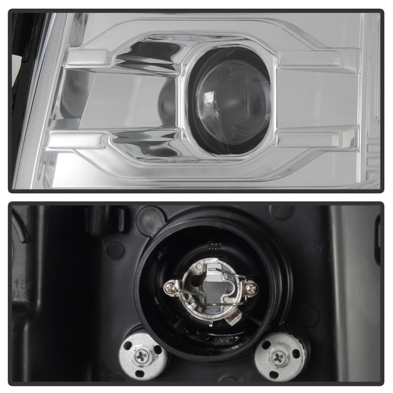 Spyder 07-13 Chevy Silverado 1500 V3 Projector Headlights LED DRL - Chrome