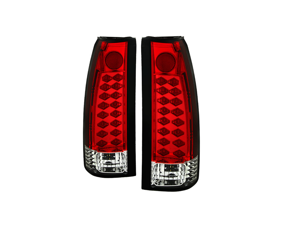 Spyder 88-98 Chevy/GMC C/K Series 1500/2500 LED Tail Lights - Red Clear