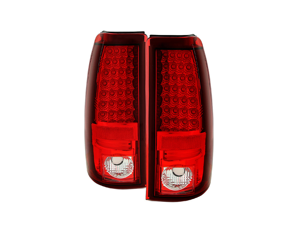 Luces traseras LED Spyder Chevy/GMC Silverado/Sierra 1500 03-06 rojas y transparentes (no se adaptan a los modelos Stepside)