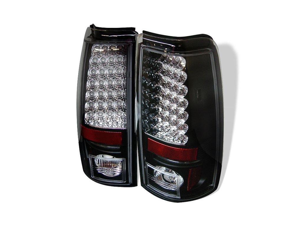 Luces traseras LED Spyder 99-02 Chevy Silverado 1500 | 99-06 GMC Sierra 1500 - Negras (no se adaptan a los laterales)