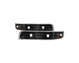 Luces reflectoras para parachoques Spyder Xtune Chevy Silverado 99-02, color ámbar, color negro
