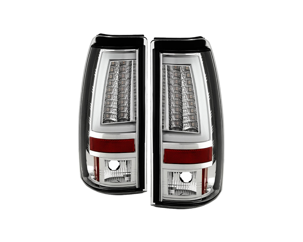 Luces traseras LED Spyder Chevy Silverado 1500/2500 03-06 versión 2 - Cromadas (no se adaptan a los laterales)