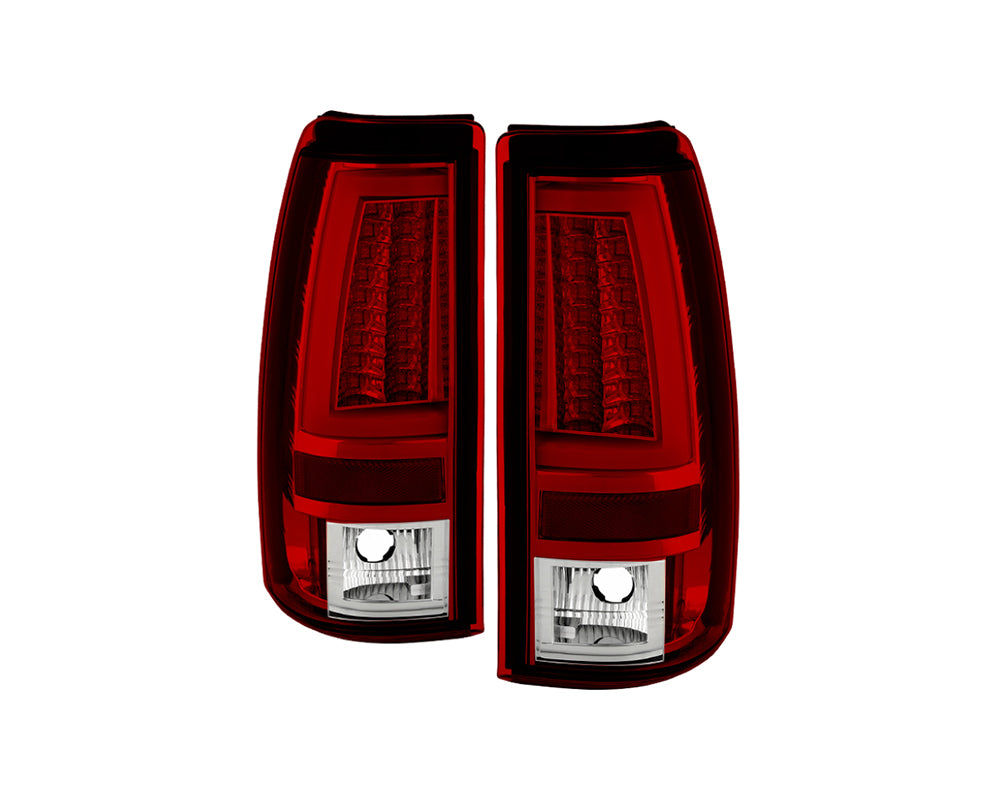 Spyder Chevy Silverado 1500/2500 03-06 Version 2 LED Tail Lights - Red Clear (Does Not Fit Stepside)