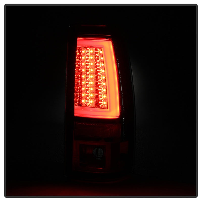 Spyder Chevy/GMC Silverado/Sierra 1500/2500 99-06 Version 2 LED Tail Lights - Red Clear (Does Not Fit Stepside)